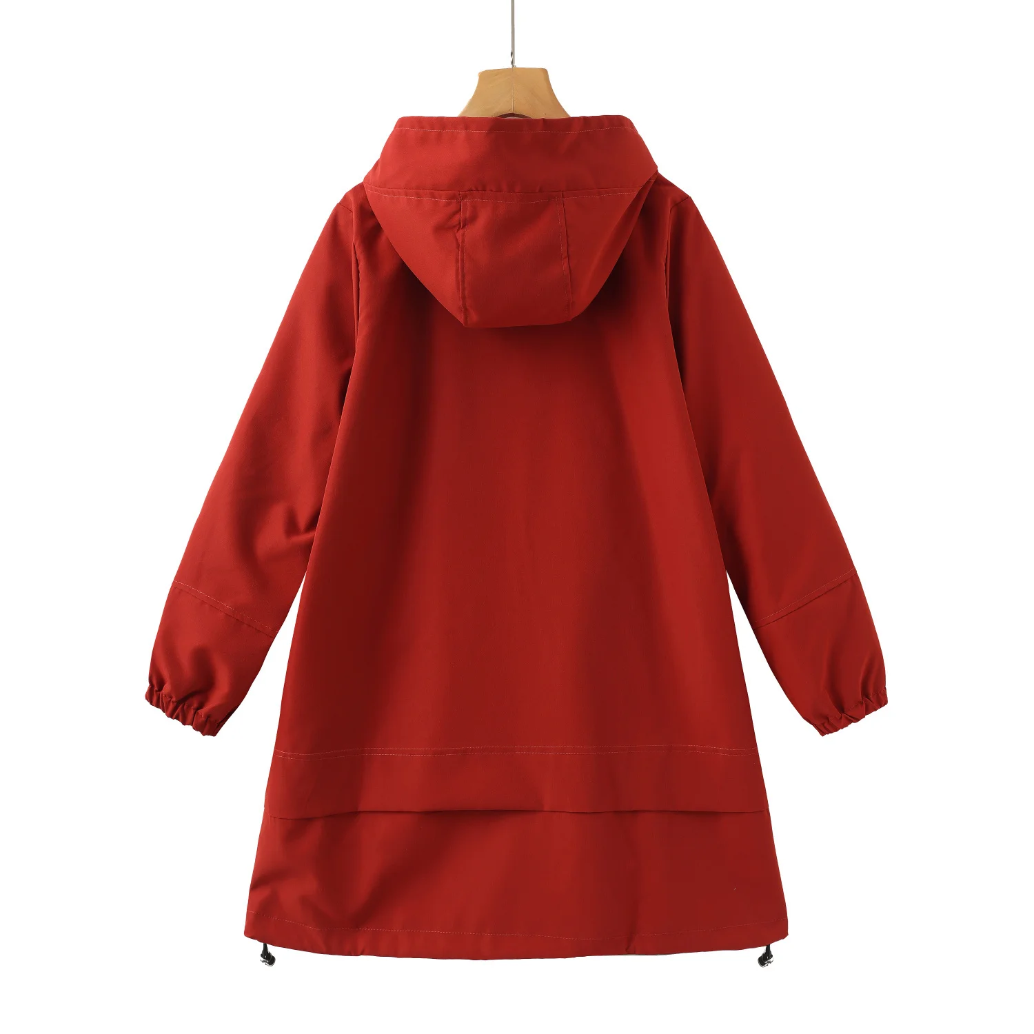 

Coats For Elegant Women Leather Trench Coat Released Letters Drying Gray-White Age Reducing Simplicity Printting Vinatge Utility