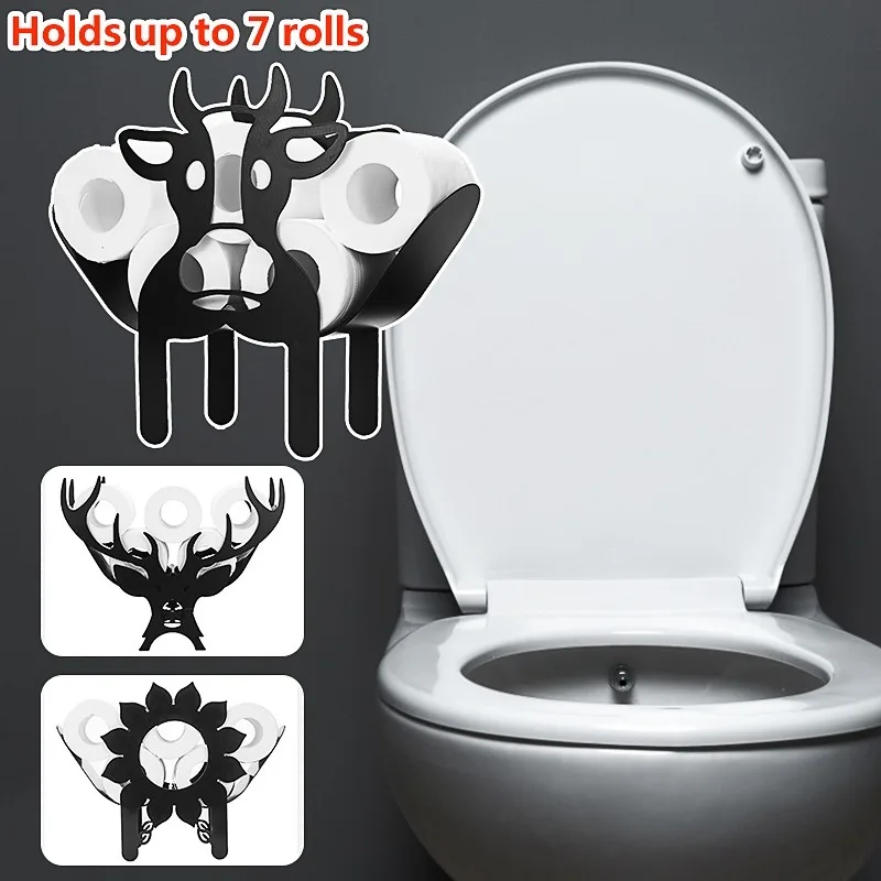 

Toilet Roll Holder Black Cow | Bathroom Shelf Paper Holders - Storage Shelves & Racks Aliexpress