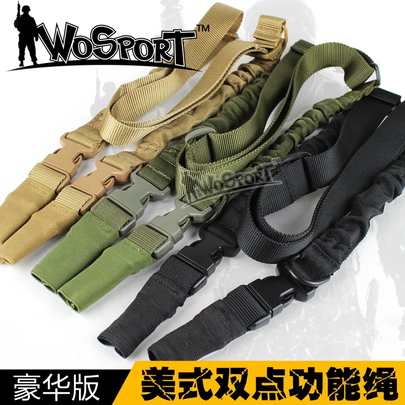 WoSporT Outfield hombro inclinado cuerda de trabajo táctico cuerda funcional de doble punto de lujo americano