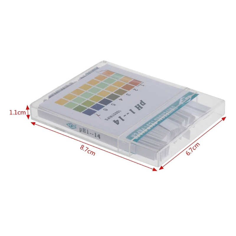 100 Streifen 1-14 PH Alkalisäure-Indikatorpapier, Wasser, Speichel, Lackmus-Testkit