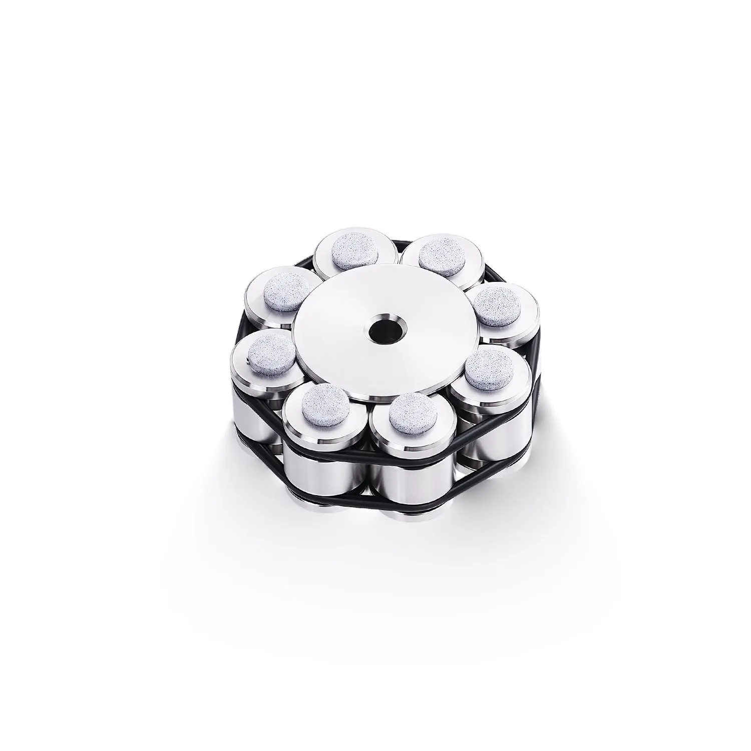 China XIANYIN Xuan Yin VB-304 Series Stainless Steel Carbon Fiber LP Vinyl Record Player Disc Weight Stabilizer
