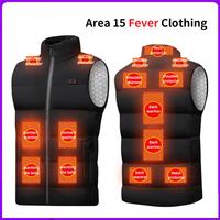 Areas Heated Vest Men Women USB Electric Self Heating Vest Warming Waistcoat Heated Washable Thermal Heated Clothes