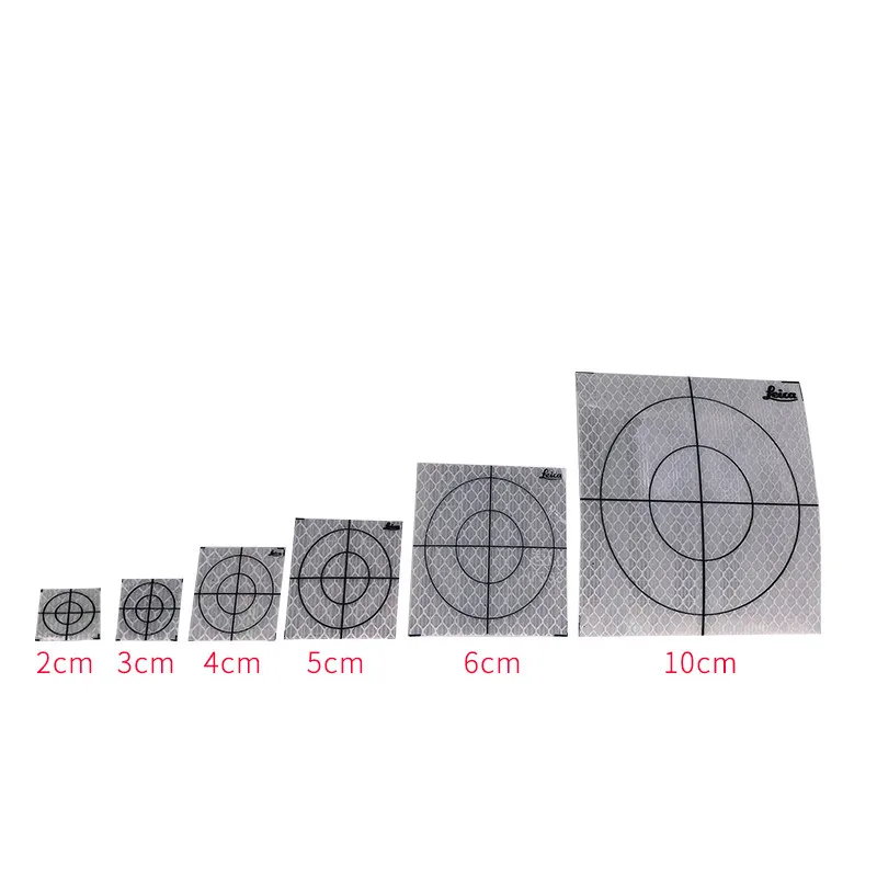 100 Pcs Reflector Sheet Reflective Tape Target Total Station 20/30/40/50/60/80mm