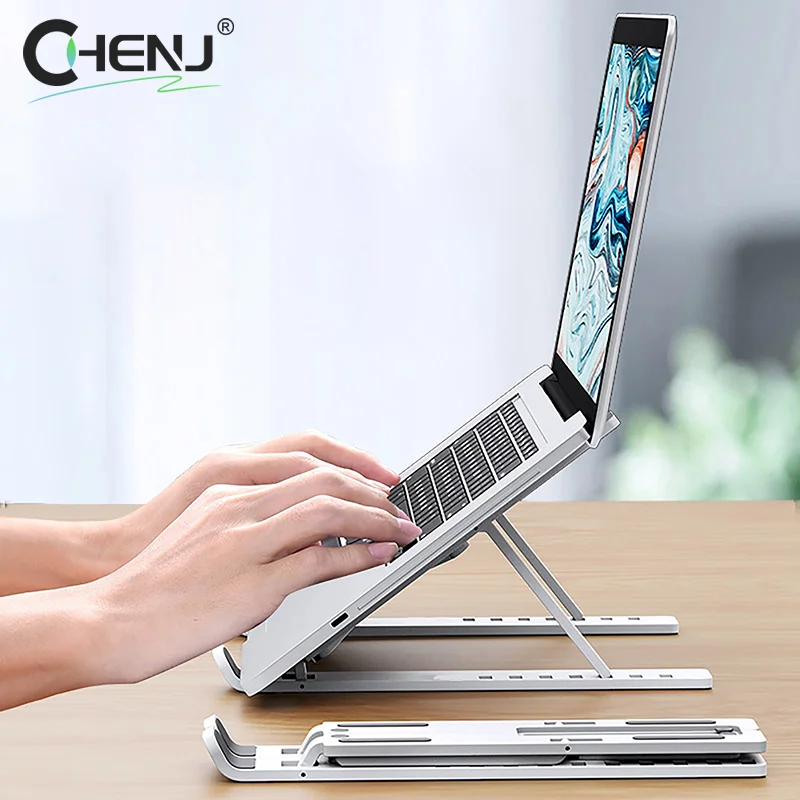 Universal Laptop Stand Adjustable Notebook Holder For Macbook Non-slip Foldable Cooling Base Bracket For Laptop/Tablet/phone