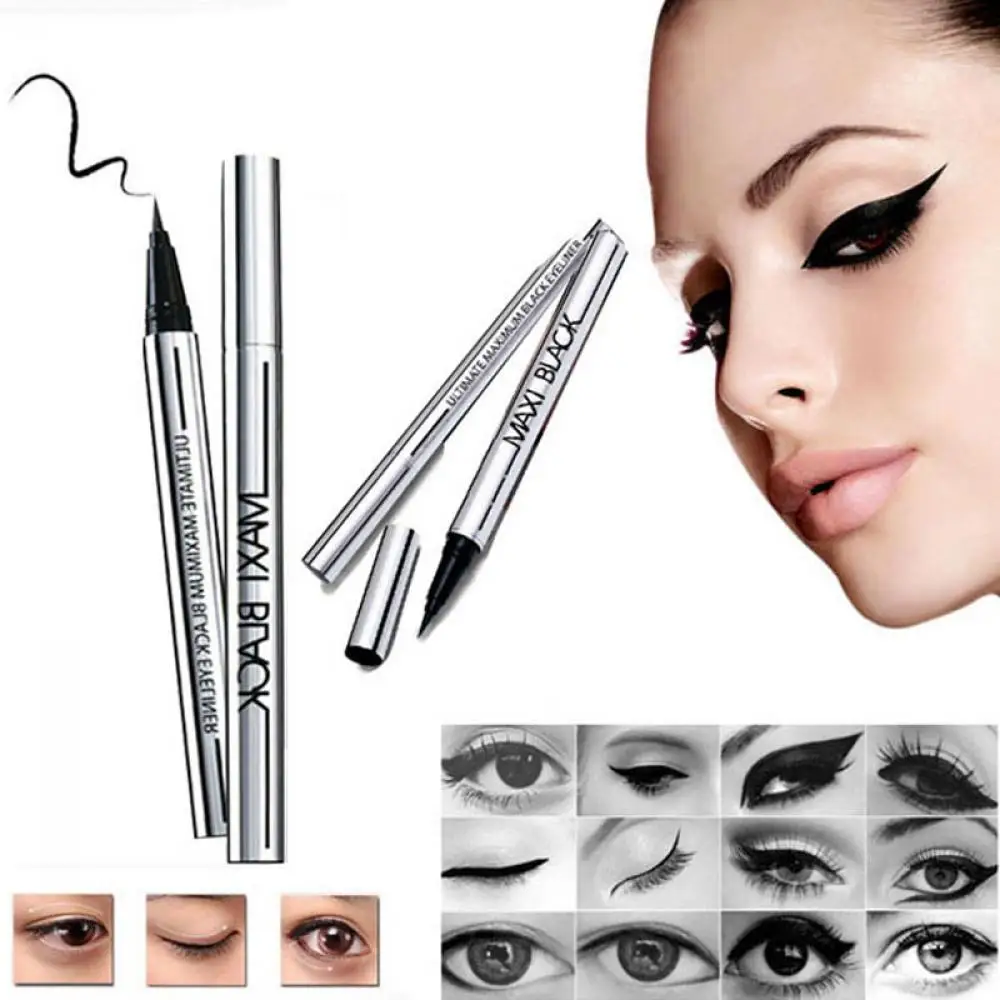 HOT Waterproof Beauty Pen Extreme Black Makeup Eyeliner Pencil