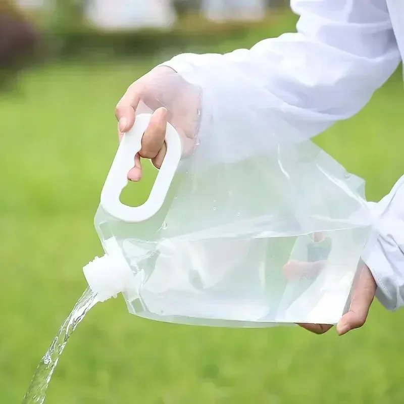 

5/10L Portable Water Bag Folding Bucket Water Container Jug Bottle Pouch Outdoor Travel Camping with Handle Camping Supplies