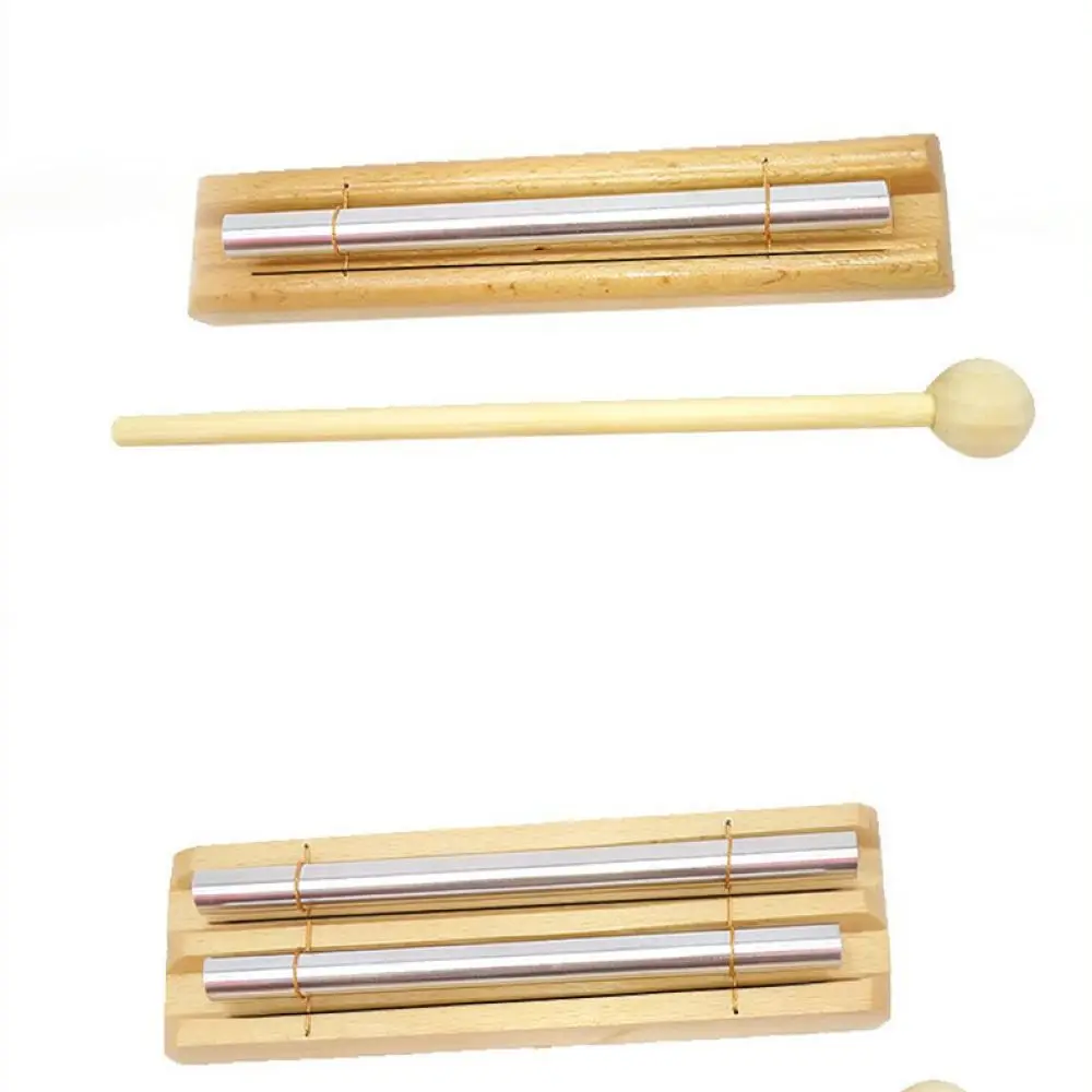 Wooden Percussion Instrument Kids Music Chime Educational Rhythm Practice Toy Handheld Sound Bar For Toddler Classroom Use