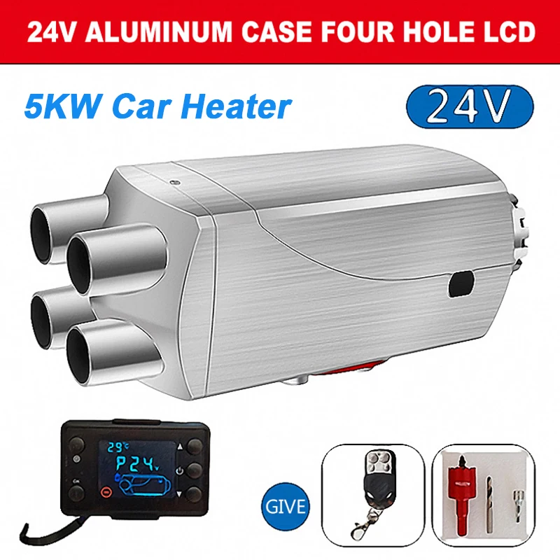 

12/24V 5KW Car Heater Air Diesels Heater Parking Heater With Remote Control LCD Monitor For Cars Trailer Trucks Boats Motorhome