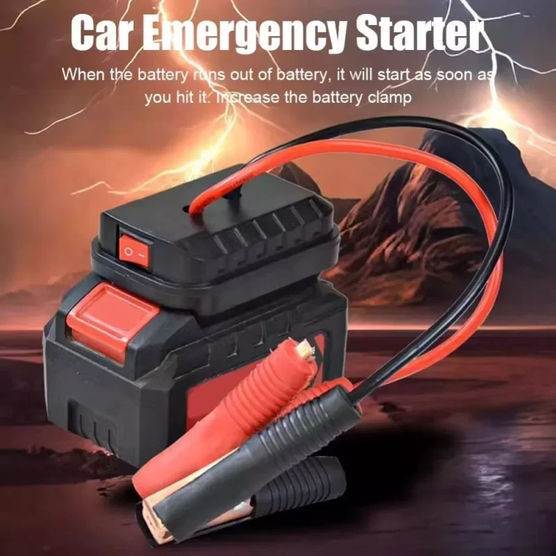 Lithium Battery Converter Dual USB for Makita 18V Lithium Battery Jump Starter Portable Jumper Box Car Battery Jump Starter
