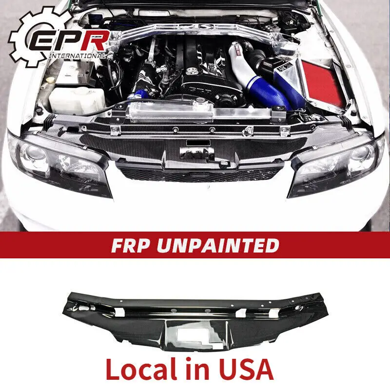 (Local in USA) FRP Unpainted Cooling Slam Panel Radiator Cover For Nissan R33 Skyline GTR GARA Style