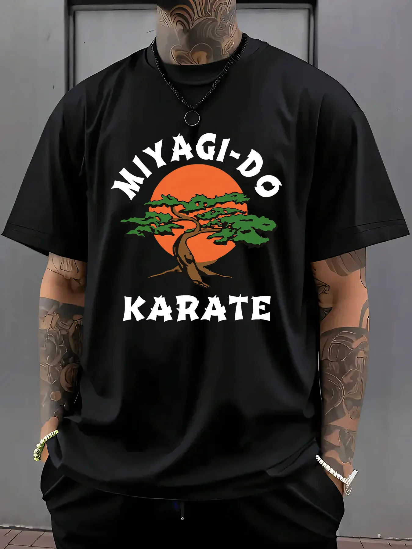 

Retro Miyagi-Do Karate Martial Arts Design T-Shirt 100% Cotton O-Neck Short Sleeve Summer Casual Mens T-shirt Streetwear
