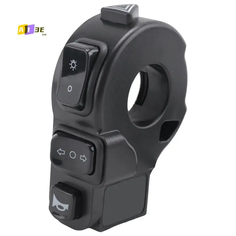 A03E-3 In1 Motorcycle Switch ATV Quad Headlights Turn Signal Horn ON/OFF Button For 22Mm Handlebars