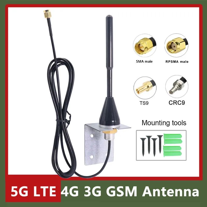 

Signal Enhance 600~6000Mhz 5G 4G LTE 3G GSM Full Band Antenna Copper Bar Omni WiFi High Gain 15dbi Router Aerial SMA TS9 CRC9