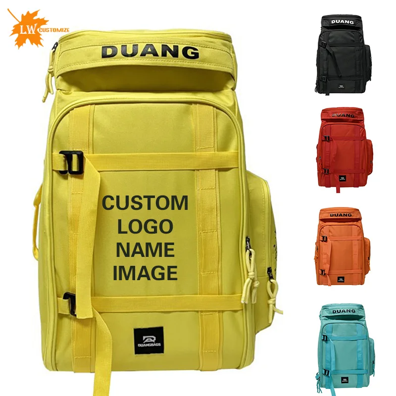 Wholesale Backpack with Printed Logo Dry Wet Separation Snowboard Bag Men's and Women's Large Capacity Backpack with Pattern