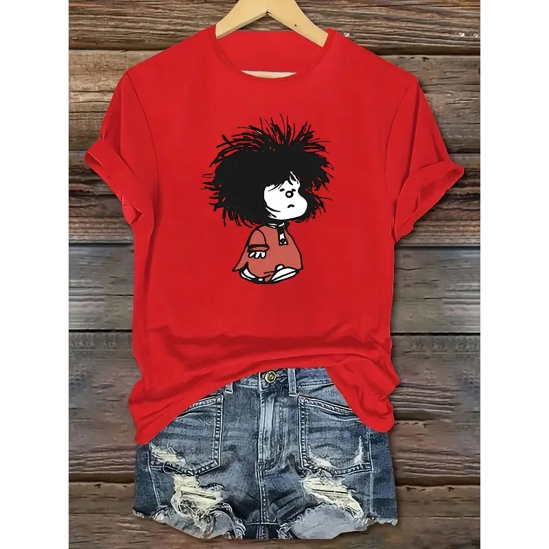 

Женская футболка с милым мультяшным принтом «Попкорн», футболка с 3D-принтом, топ с круглым вырезом и короткими рукавами, повседневная универсальная футболка для дома и вечеринок