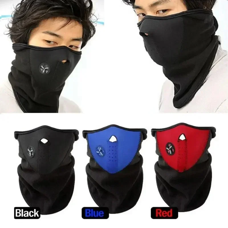1/3pcs Warm Fleece Mask Unisex Motorcycle Neck Guard Scarf Warm Snowboard Bike Ski Sports Outdoor Windproof Cycling Accessories