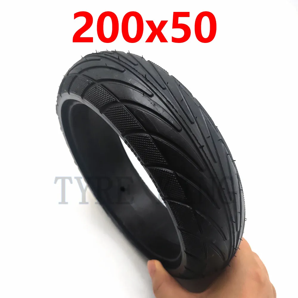 8 Inch 200x50 Solid Tubeless Tyre for Xiaomi Ninebot Segway ES1 ES2 ES4 Electric Scooter 8x2 Explosion-Proof Tire Wheel Parts