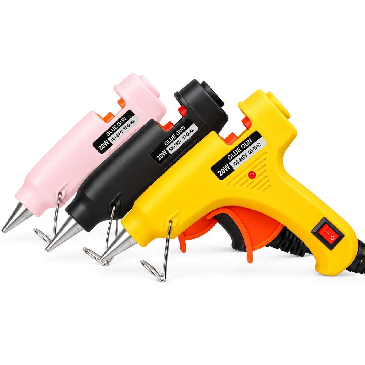 Mini Hot Melt Glue Gun 7mm Glue Stick US/EU Plug DIY Craft Repair Tool 20W