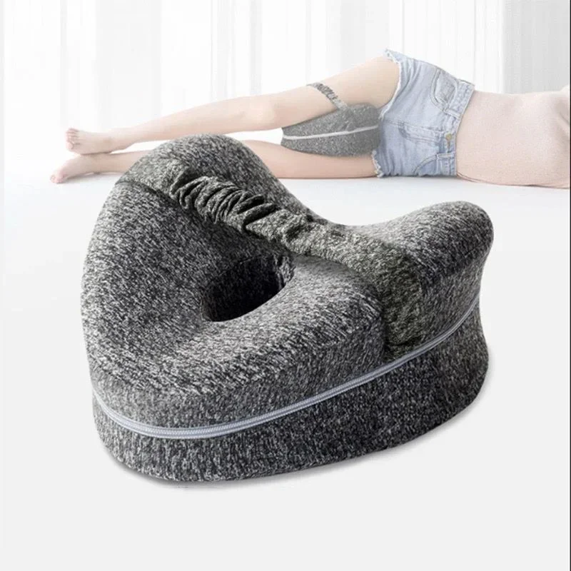 

Memory Cotton Leg Pillow Hollow Heart Pregnancy Side Sleeper Sciatica Orthopedic Sciatica Back Hip Relief Pillow For Bed, Sofa