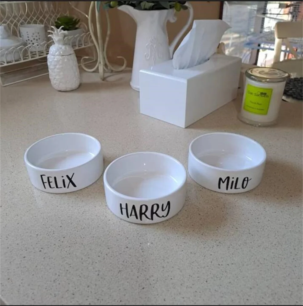 Custom Dog Bowl Name, Dog Bowl, Cat Bowl, Pet Bowl Custom Cat Bowl Personalized Pet Bowls Custom