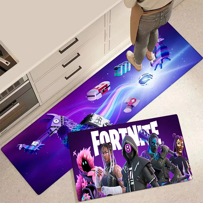 Cool Fortnites Entrance Front Door Doormat Non-slip Kitchen Rug Living Room Rugs Balcony Bathroom Foot Mat Floor Mats Carpet