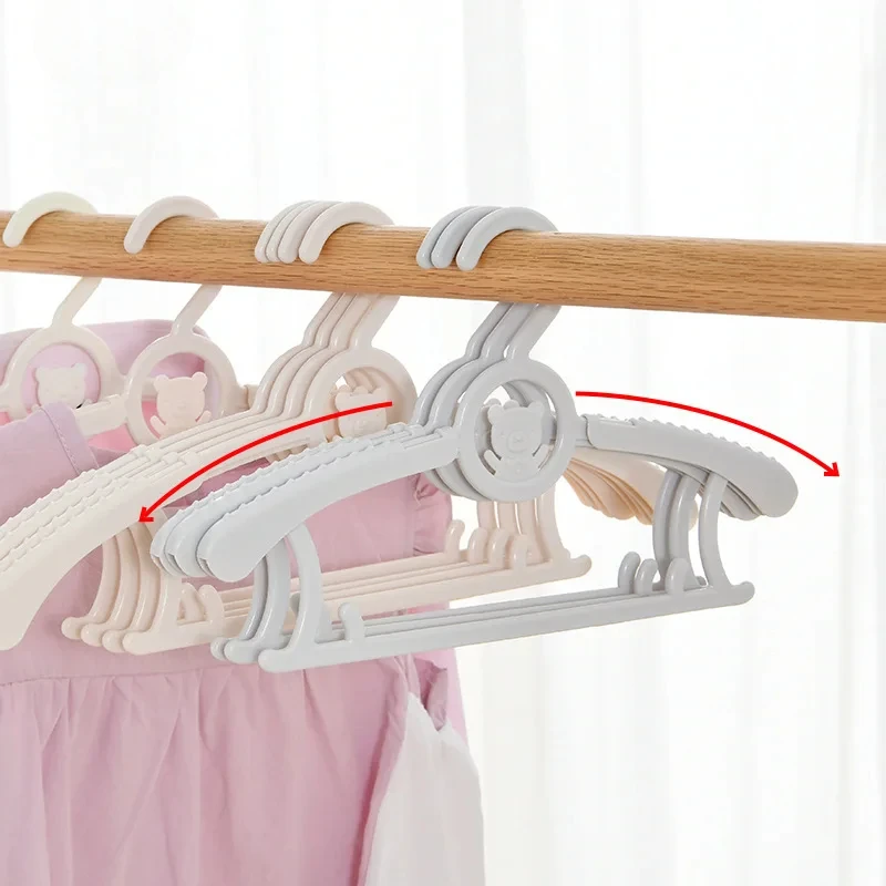 Kids Clothes HangerRacks Portable DisplayHangers Plastic ChildrenCoats Hanger BabyClothing Organizer