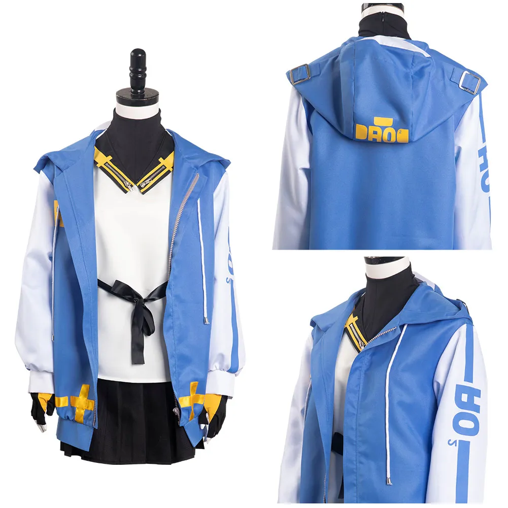 

Fantasia Guilty Cosplay Gear Bridget Costume Adult Women Fantasy Hooded Hoodie Coat Skirt Outfits Halloween Carnival Party Suit
