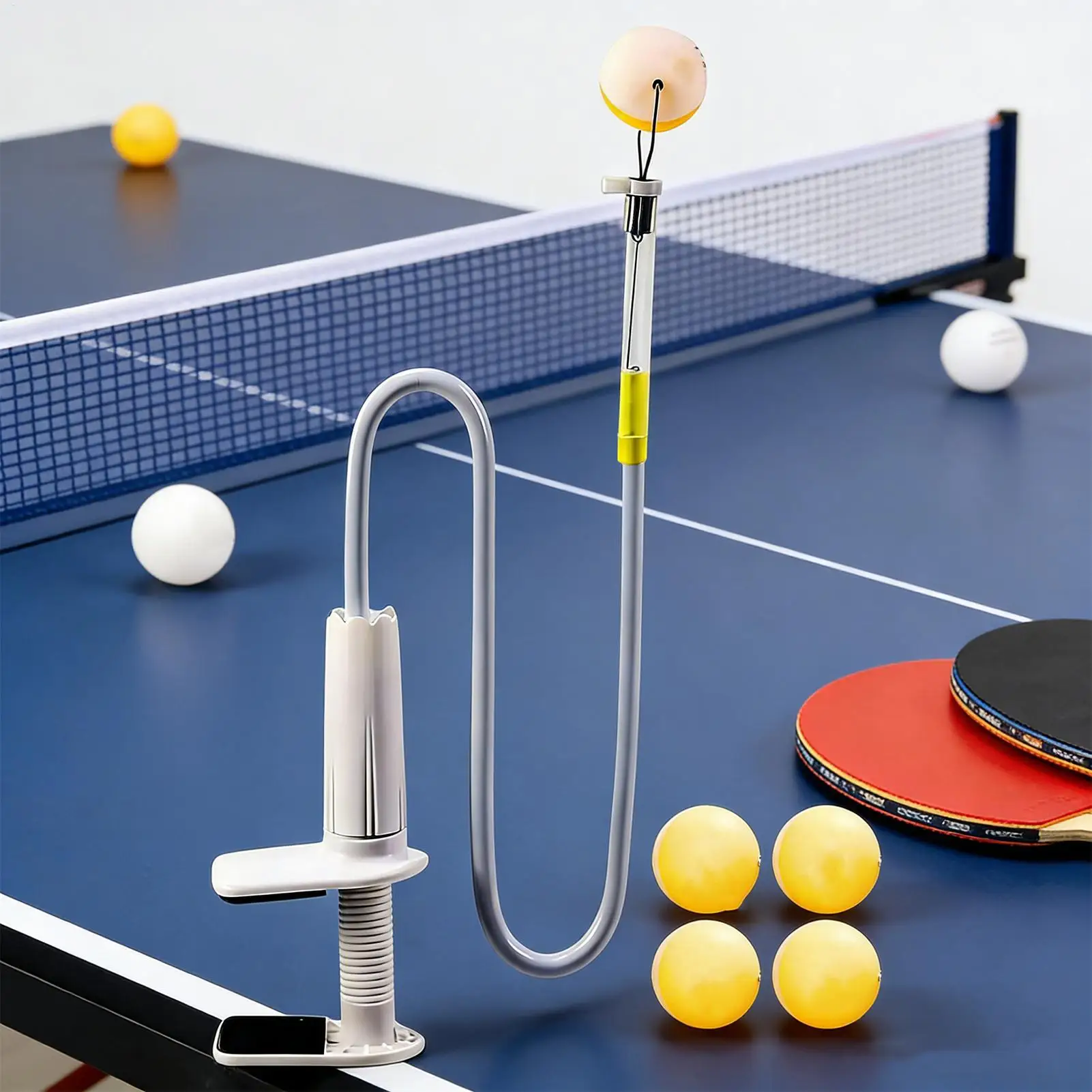 Portable Table Tennis Training Robot  Automatic Ball Launcher Trainer Home Practice Aid for Beginners Kids Adults, Men Women