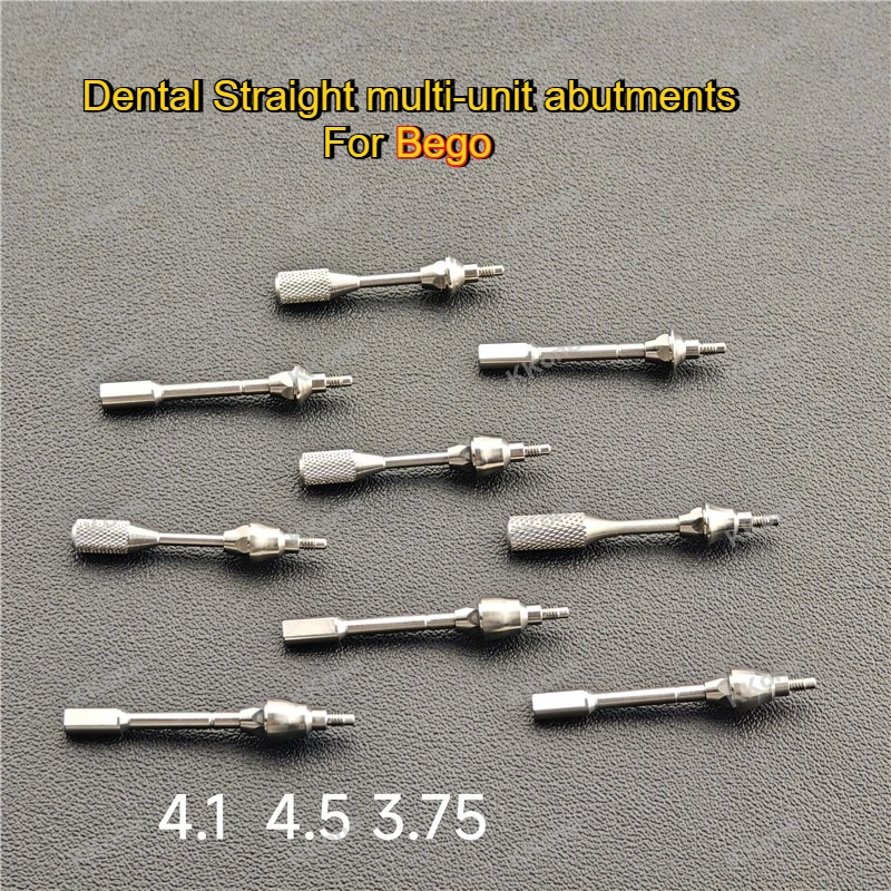 

10 комплектов аксессуаров для имплантатов для стоматологической клиники, прямые многофункциональные абажуры для Bego, титановый сплав, высокое качество