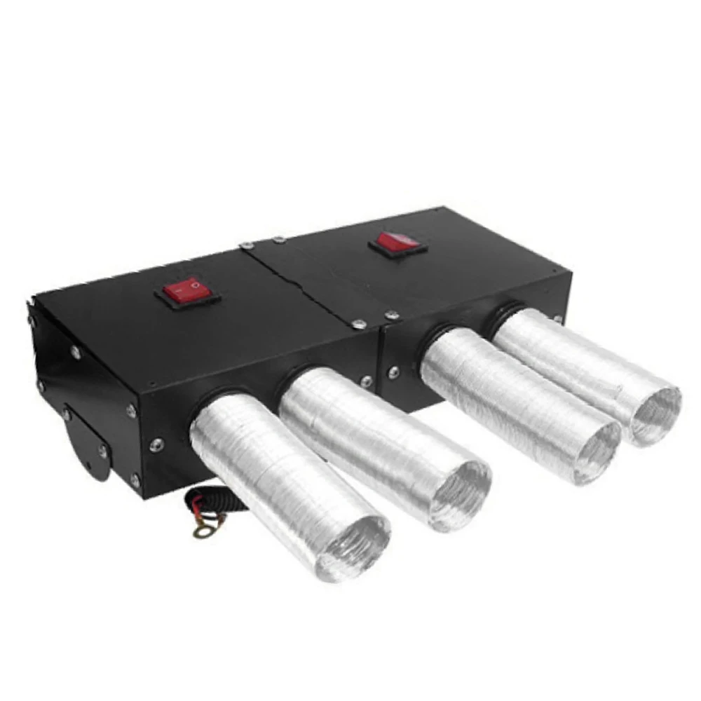 Car Fan Heater  including SUVs Car Heater  cabs for various vehicles  vans Car Four-Hole Heater  and cars 12 V / 24 V DC 500 W