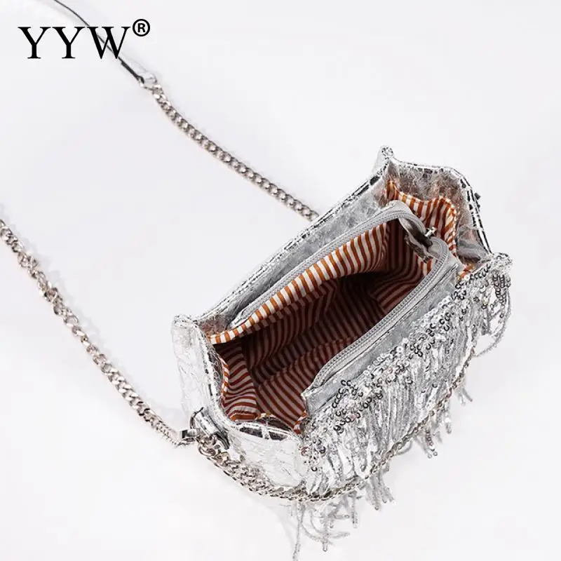 2023 New Trendy Rhinestone Shoulder Bag for Women Luxury Designer Wedding Handbags with Chain PU Leather Evening Clutch Purses