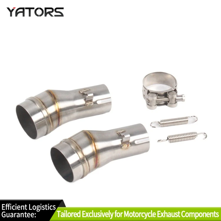 Motorcycle Modified Exhaust Accessory - 3.5cm GP Style Bent Pipe Adapter