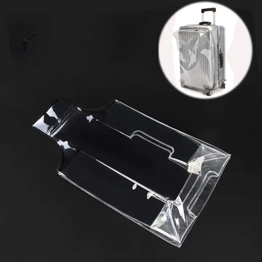 

PVC Transparent Suitcase Cover Waterproof No Disassembly Required Dustproof Luggage Cover Wear-resistant Travel Accessories