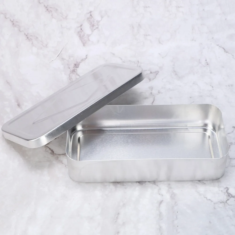 Practical Aluminum Veterinary Box Durable Silver Storage Box Round Edge Instrument Box Livestock