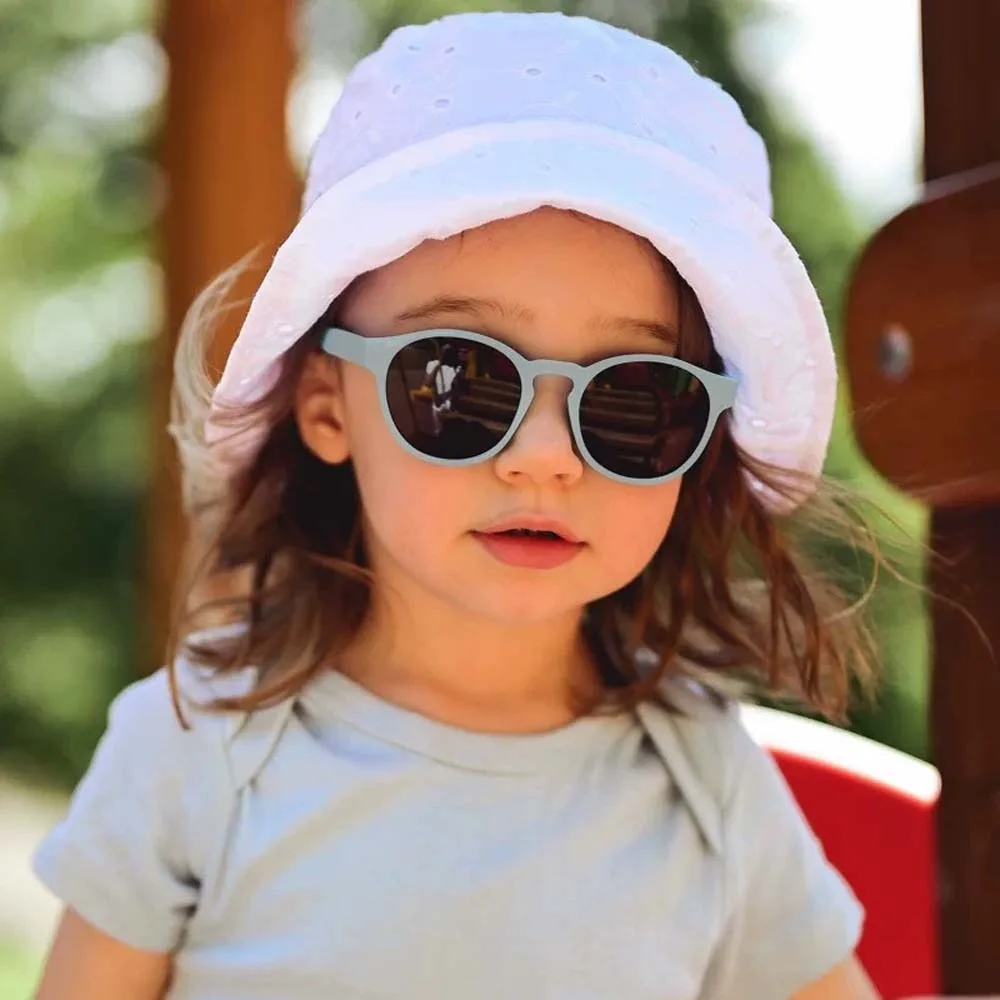 

New UV400 Children Sunnies Solid Color PC Kids HD Sunglasses TAC Waterproof Anti-UV Glasses Aged 0-3