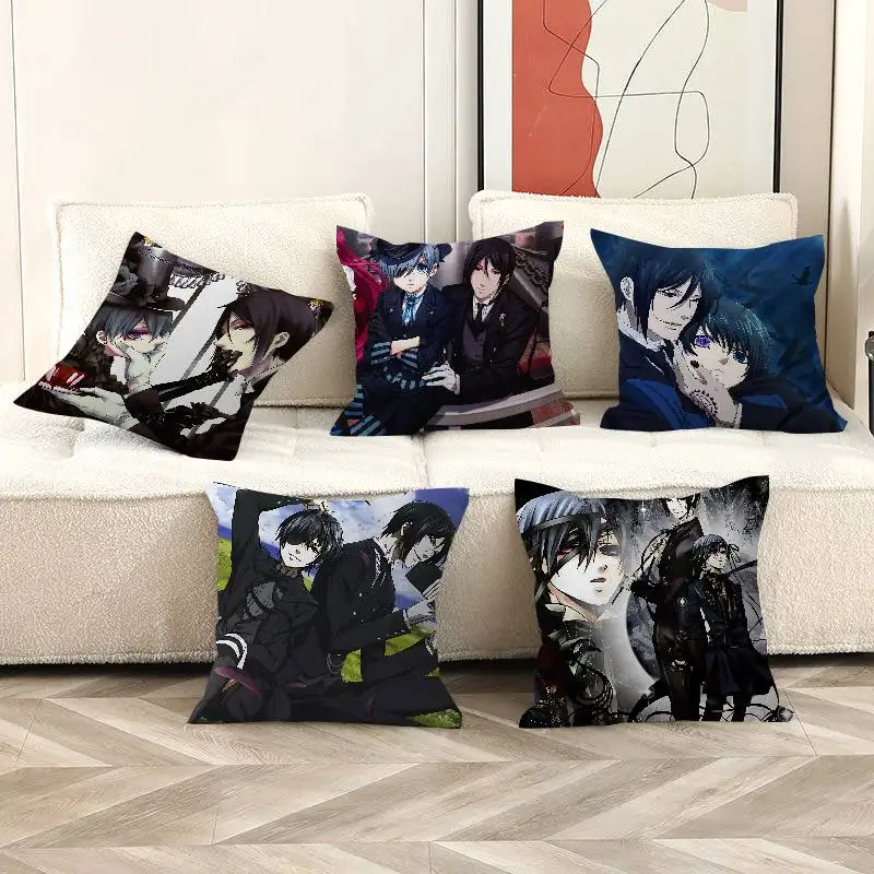 Manga Series Black Butlers Pillow Gifts Home Office Furnishings Bedroom Sofa Car Cushion Cover case 45x45cm