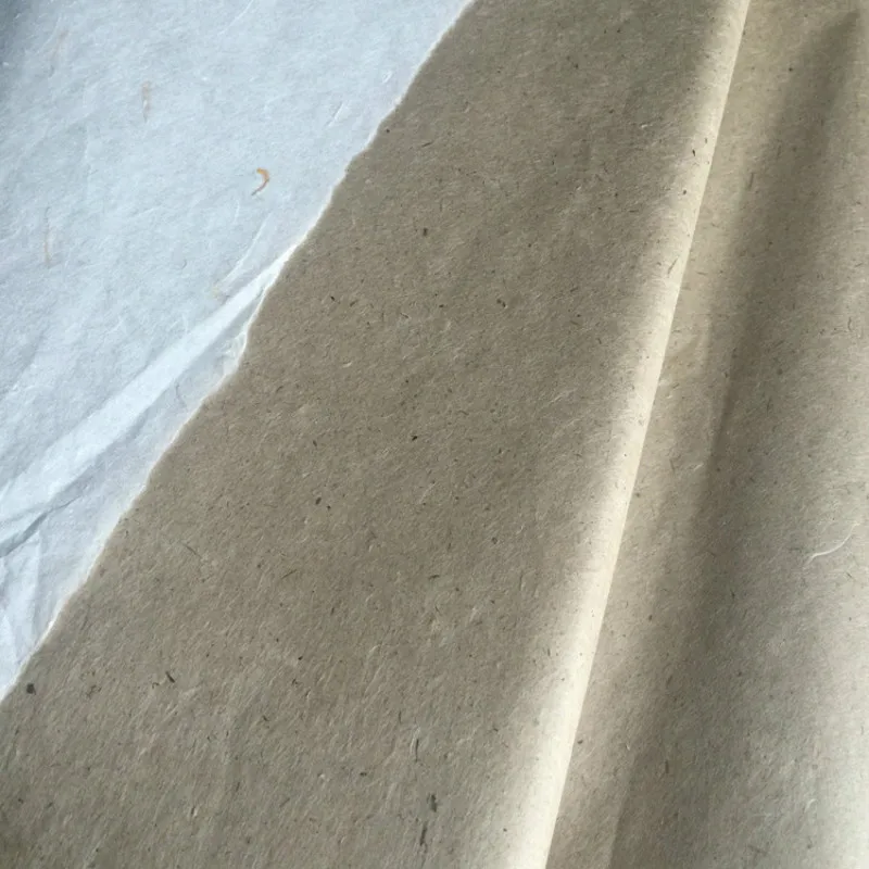 Chinese Palnt Fiber Half Ripe Xuan Paper Antique Craft Handmade Natural Color Pure Mulberry Paper Calligraphy Drawing Rice Paper