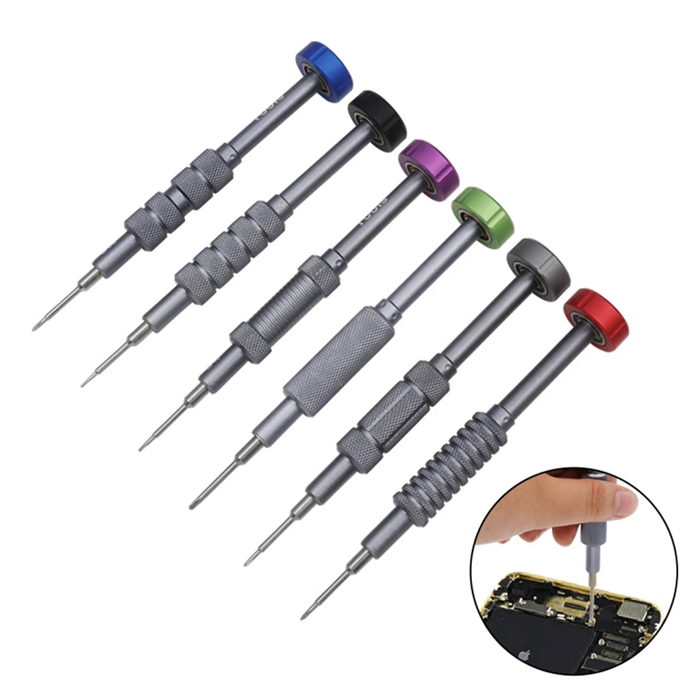 6 In 1 Precision S2 Phillips Screwdrivers Kits Set Hex Bit For Mobile Phone Repair Disassemble Bolt Driver Disassembly Open Tool