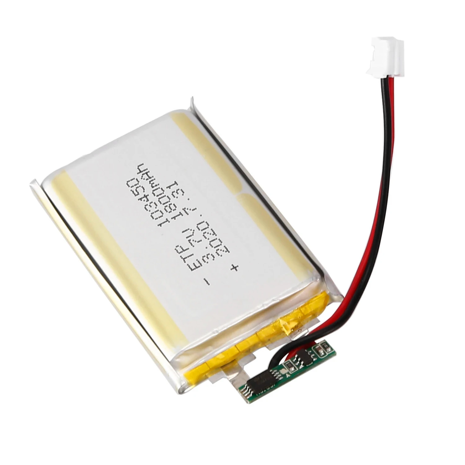 103450 3.7V 1800MAH lipo polymer lithium rechargeable battery for MP3 GPS navigator DVD recorder headset e-book camera