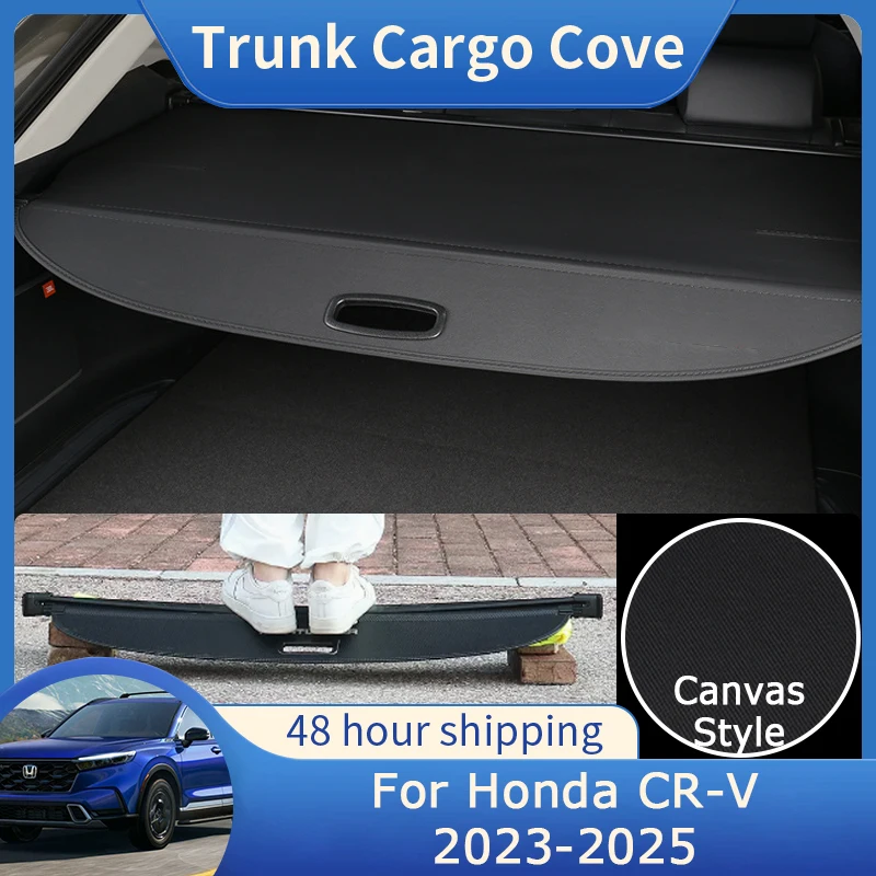 

For Honda CR-V CRV CR V 2023 2024 2025 Rear Trunk Cargo Cover Luggage Security Curtain Rack Partitions Shelter Auto Accessories