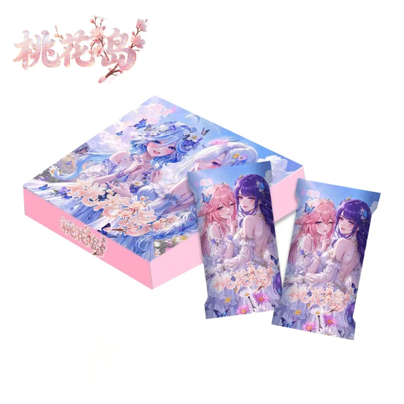 Tulip Island vol.1 Series 63*88mm Premium Collectible Trading Cards Enamel Metal Stereo Grating With Refraction Stamping Craft