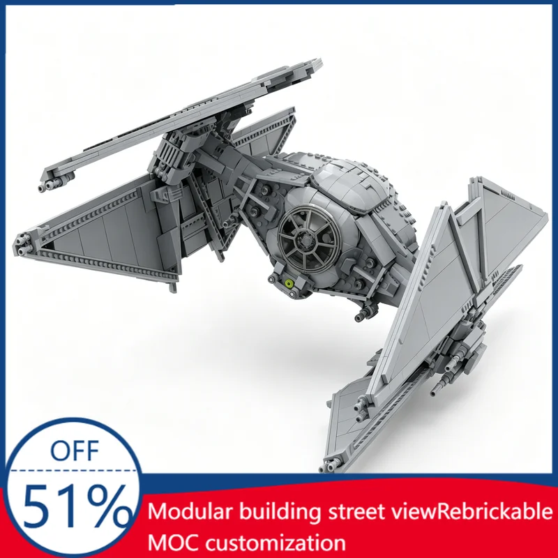 

NEW 2740PCS MOC Tie Combination Sci-Fi Starship Model Building Blocks Assembly Educational Toy Customize Birthday Christmas Gift