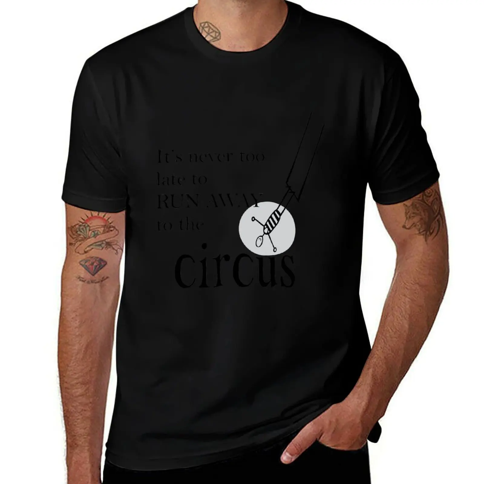 Run Away to the Circus T-Shirt Sport Basic Moisture Wicking Tee