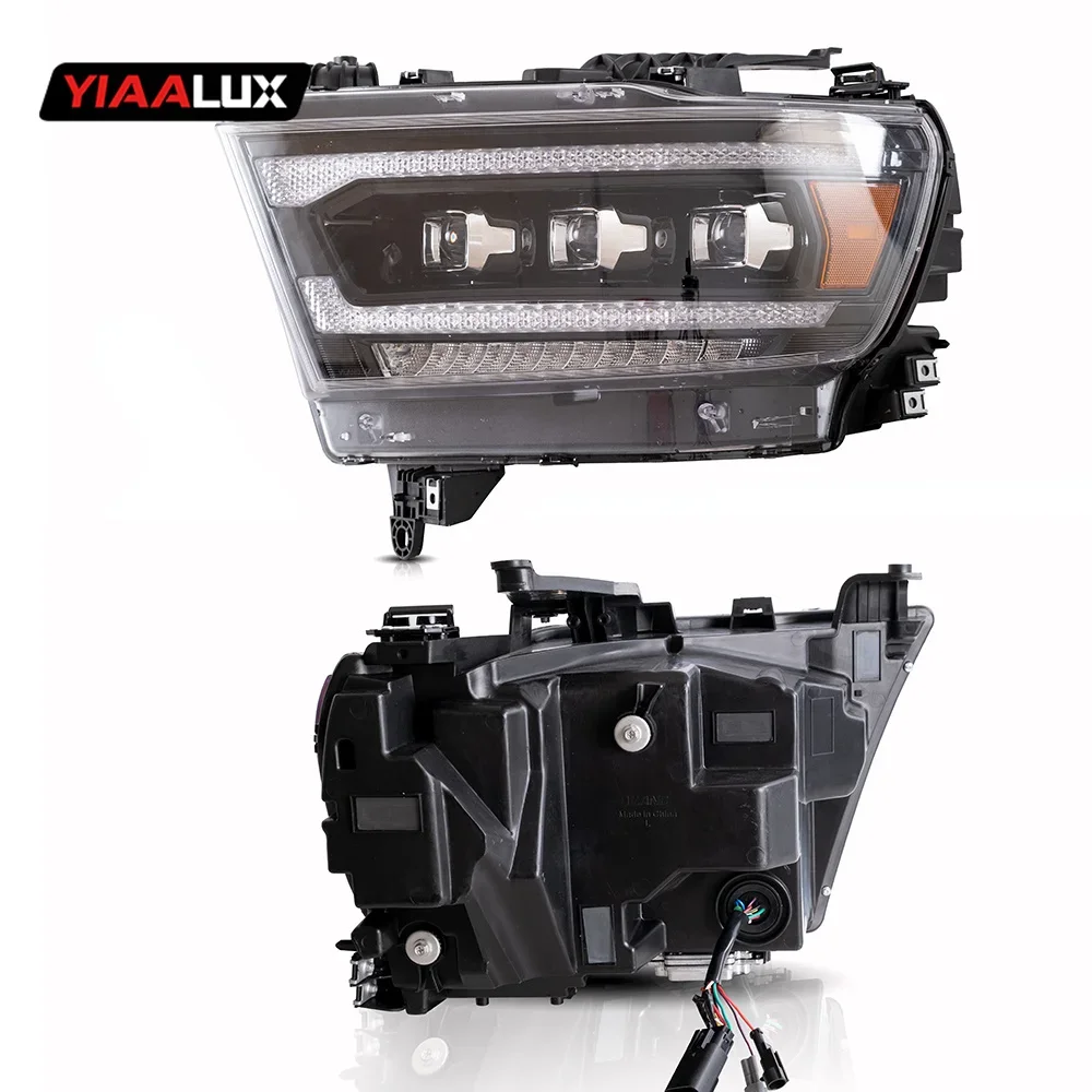 High Quality Auto Led 3lens Head Lights For Dodge RAM 19-up Head Lamp