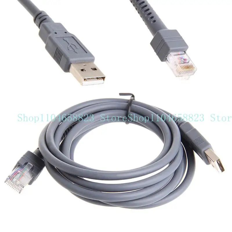 Cable USB para escáner portátil serie LS2208 gris LS1203 LS2208 LS4008I LS4208 LS3008 LS3408 LS4278 CBA-U01-S07ZAR