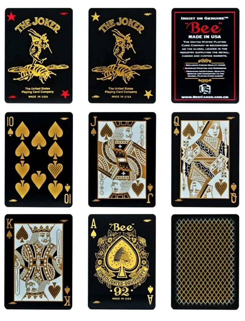 Bee Gold Stinger Playing Cards Deck Magic Cards Magic Tricks