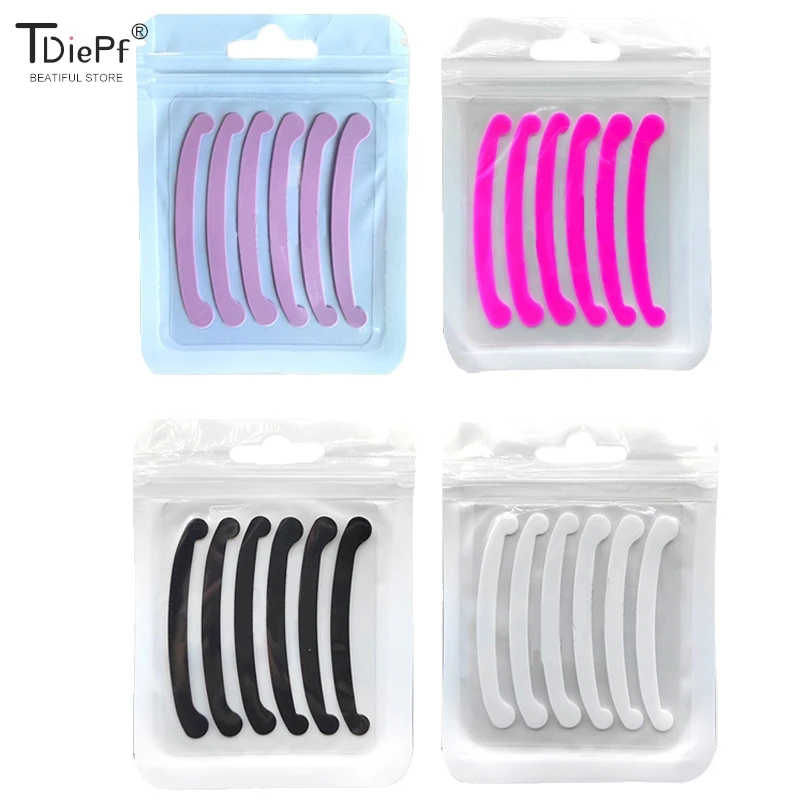 شريط رفع رموش السيليكون ، رموش العين القابلة لإعادة الاستخدام ، وسادة رفع بكرة الشعر ، شريط بيرم ، لوازم تمديد رموش ، مكياج ، زوج واحد ، 3 أزواج ، 6 أزواج