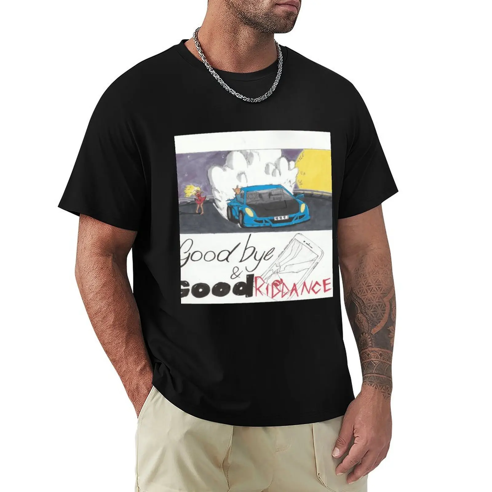 Goodbye and Good riddance Classic . T-Shirt All Match Print Short Sleeve Top