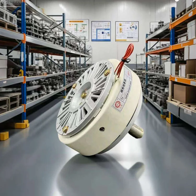 Fornecimento de fábrica de freio de pó magnético OEM personalizado, motor de freio magnético CA seguro e seguro para peças de transmissão de energia de alimentos