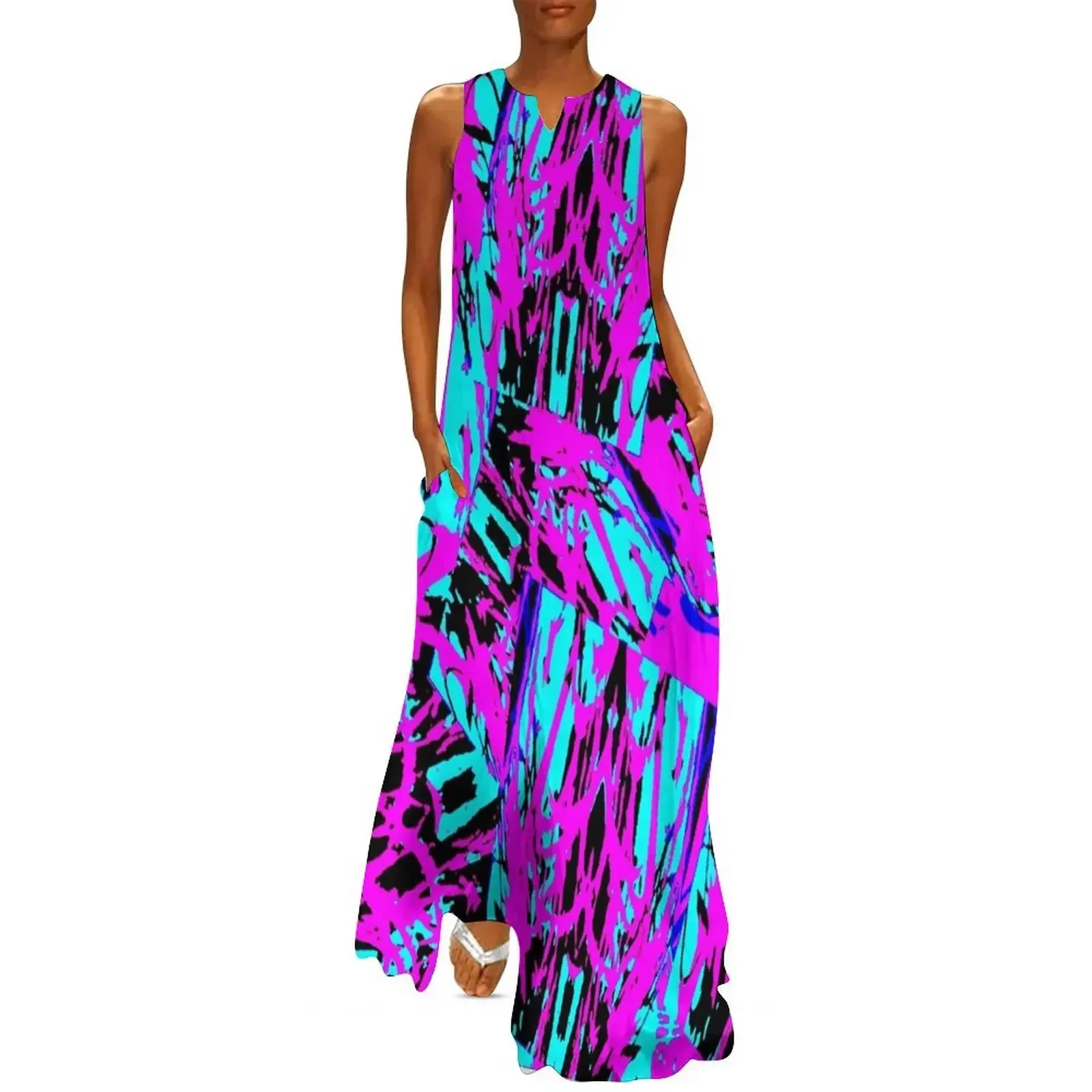 

Waves Long Dress clothing women summer 2025 women's clothing trend 2025 Women's long dress sexy dress